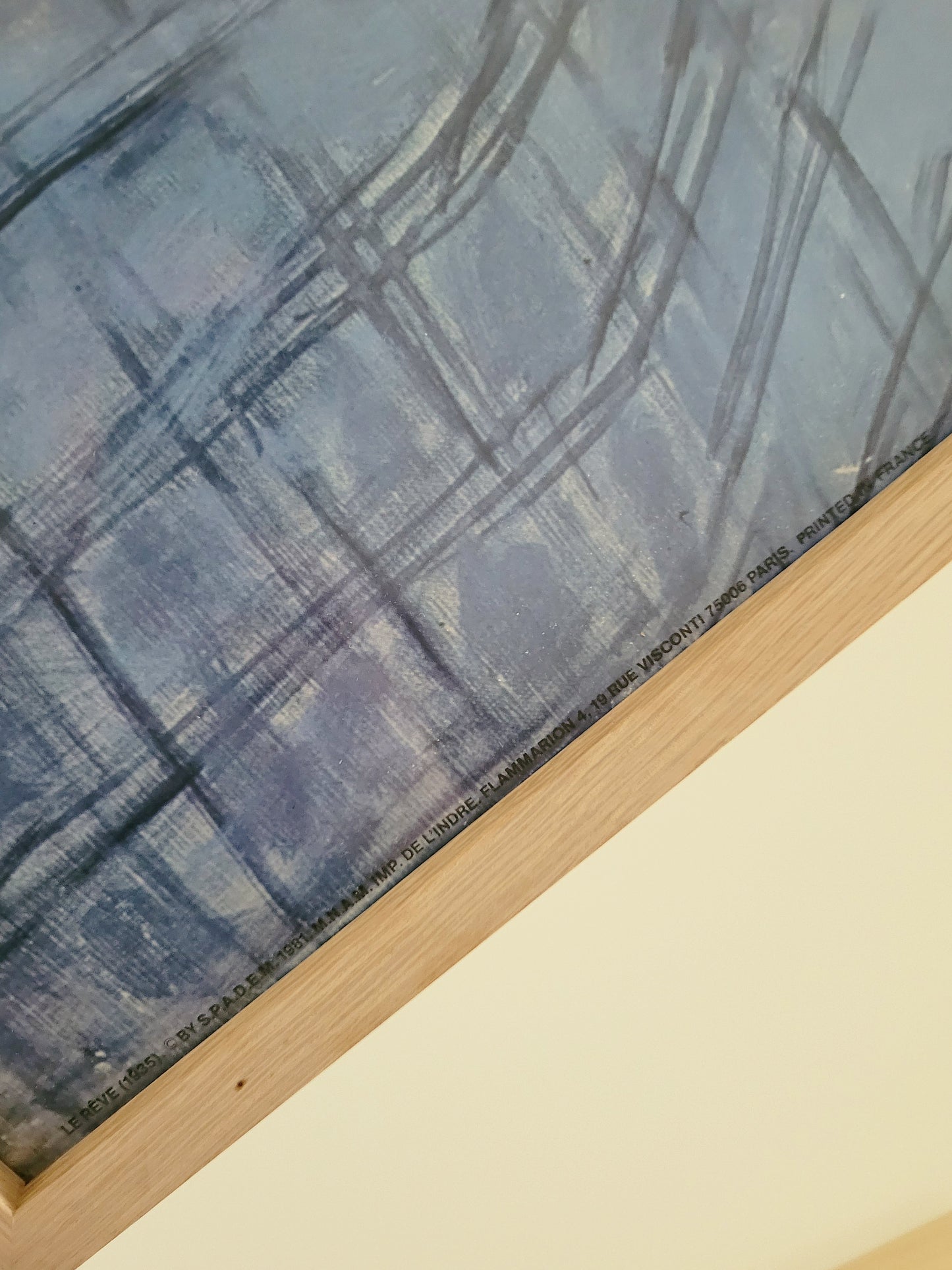 detail of an exhibition poster featuring Henri Matisse's iconic artwork Le Rêve The Dream