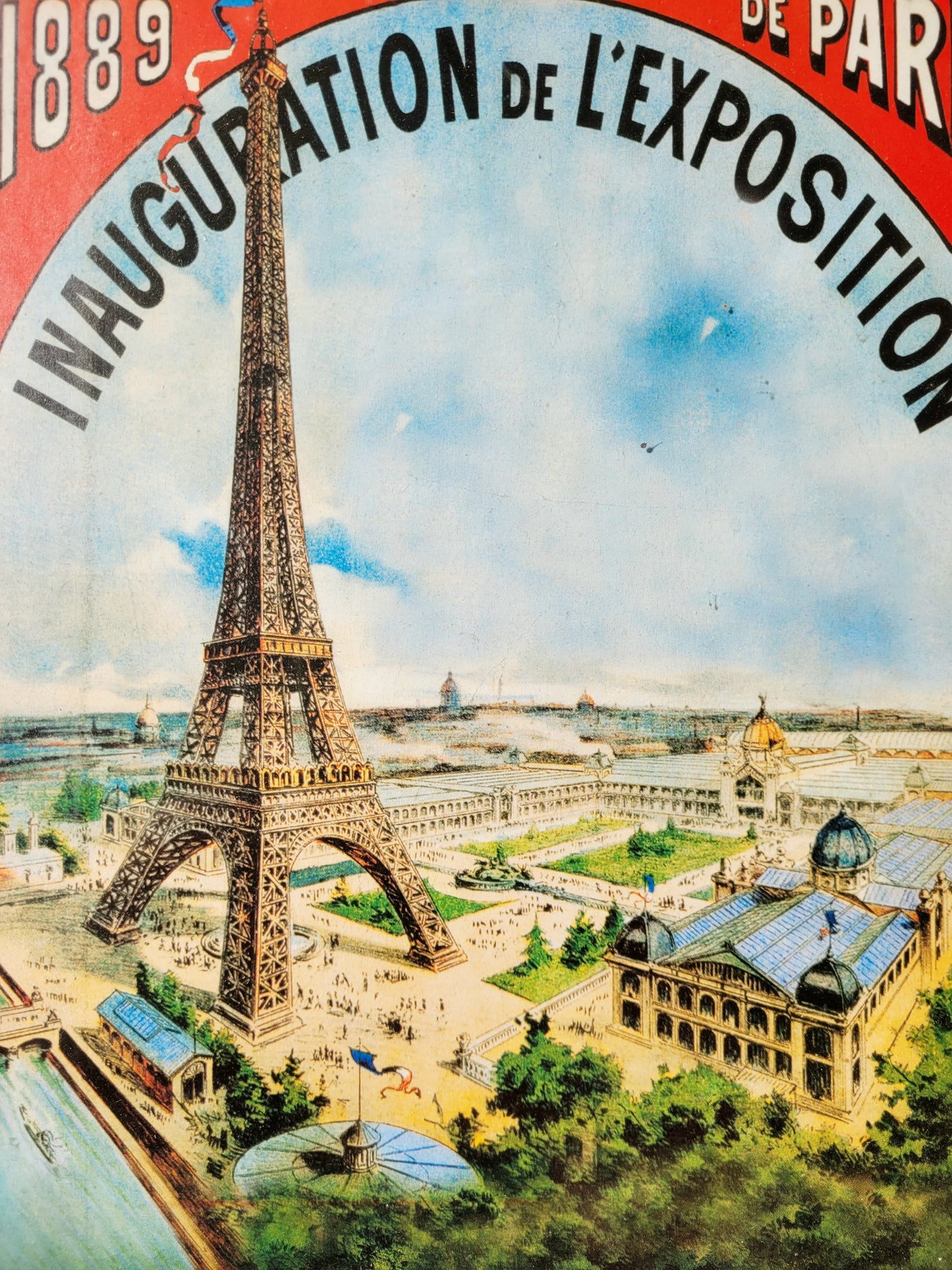 detail of a Parisian poster featuring the 1889 World Exhibition