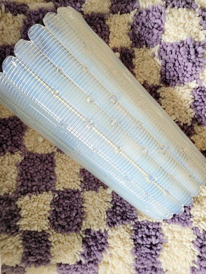 top view of an opalescent Murano glass wall light